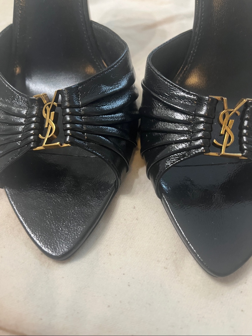 YSL BABYLONE MULES IN SMOOTH LEATHER - Picture 2 of 13